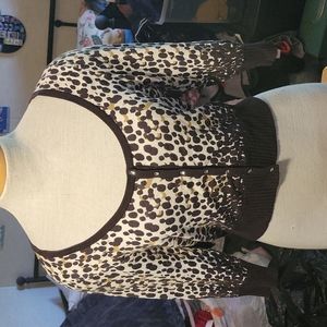 Guess jeans button up sweater.